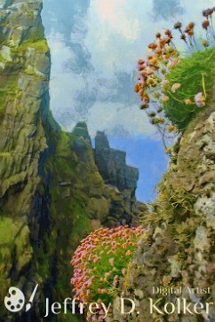 Cliffside Sea Thrift Clinging to the side of a cliff (just like myself) on Skellig Michael, Ireland are bunches of Sea Thrift flowers. The Sea Thrift (Armeria maritima) are also...