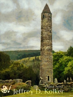 Round Tower at Glendalough Glendalough was a monastic city, most active from around the 6th Century until mostly destroyed by the British in 1398. Founded by St. Kevin, it is located a...