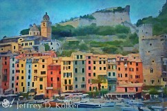 Le Grazie The small village of Le Grazie, Italy on an inlet of the Gulf of La Spezia. This village has old Roman ruins, churches and monasteries dating back to the 15th...