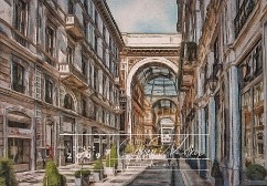 Milan Street Scene A quiet(er) side of the Galleria Vittorio Emanuele II, away from the crowds in the Piazza del Duomo and the Duomo di Milano, one of the largest cathedrals in...