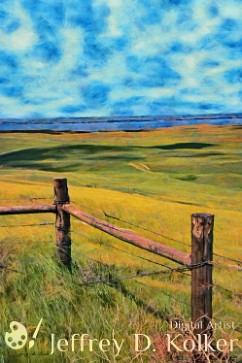 Other Side of the Fence Rolling hills, wind swept grasslands, and the waters of Lake McConaughy/North Platte River are what's on the other side of this fence. Based on a scene along...